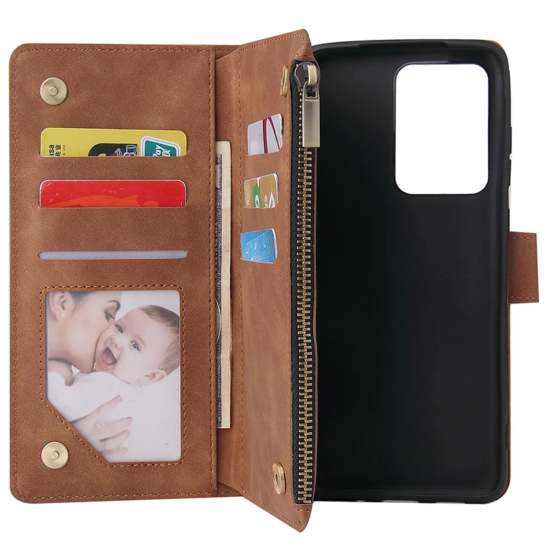 Zipper Leather Case For Samsung S20 Ultra Note 10 Plus 8 9 S10 S9 S8 Plus A70 A50 A40 A30 20 Flip Wallet Purse Cover Phone Cases Zipper Leather Case For Samsung S20 Ultra Note 10 Plus 8 9 S10 S9 S8 Plus A70 A50 A40 A30 20 Flip Wallet Purse Cover Phone Cases