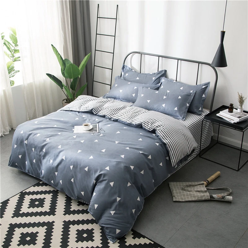 

Simanfei 1pc Bedspreads+ 1pc Sheet+ 2pc Pillowcase Home Textile Aloe Cotton Chemical Fiber Single Double Mattress Cover Sets