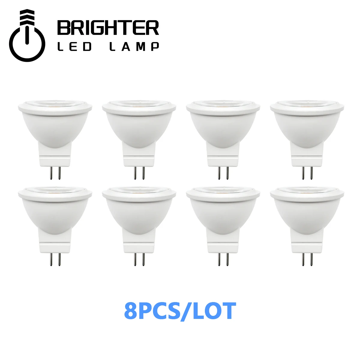 8PCS/LOT Energy Saving Spot Foco MR11 AC DC 12V Warm White 3000K LED Light Lamp For Home Decortion Replace 20W 25W HalogenLamp