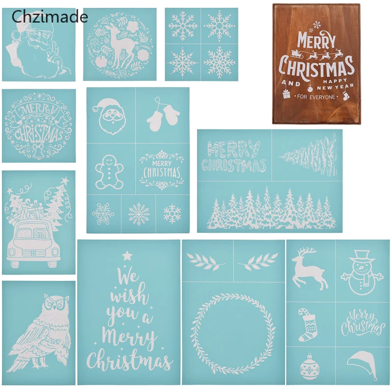 Lychee Vida Feliz Navidad Serigrafia Plantilla Para Pintura