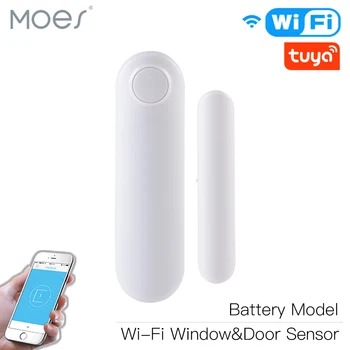 

WiFi Smart Door/Window Sensor APP Notification Alerts Home Alarm Security Detector, Compatible With Alexa Google Home