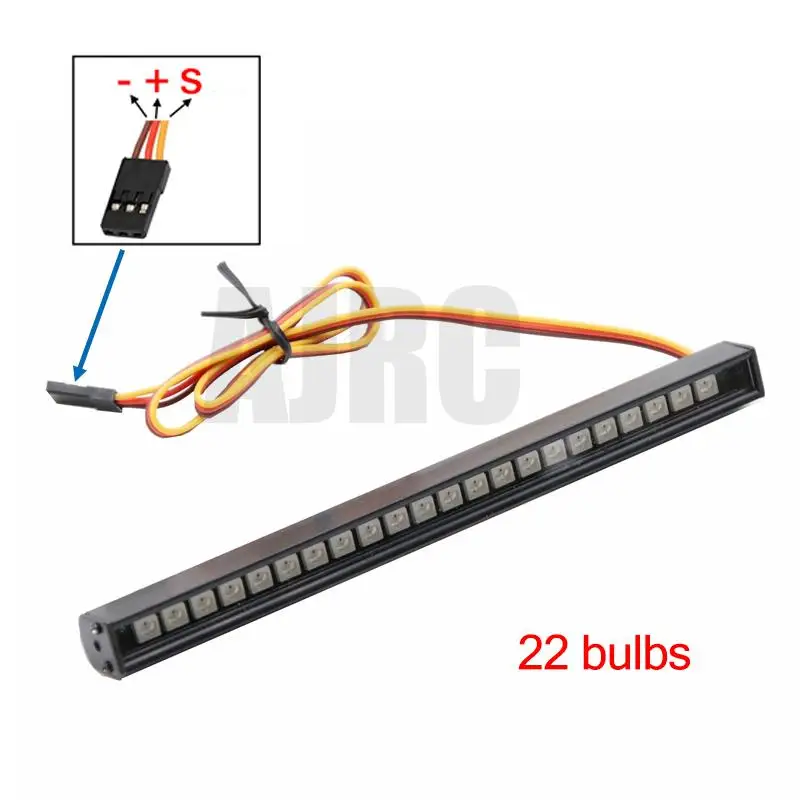 20 Modi Flikkeren Rc Auto Upgrade Onderdelen Led Light Bar Lampen Daklamp Voor 1/10 Rc Crawler Traxxas Trx4 Axiale Scx10 90046 D90 Rgt