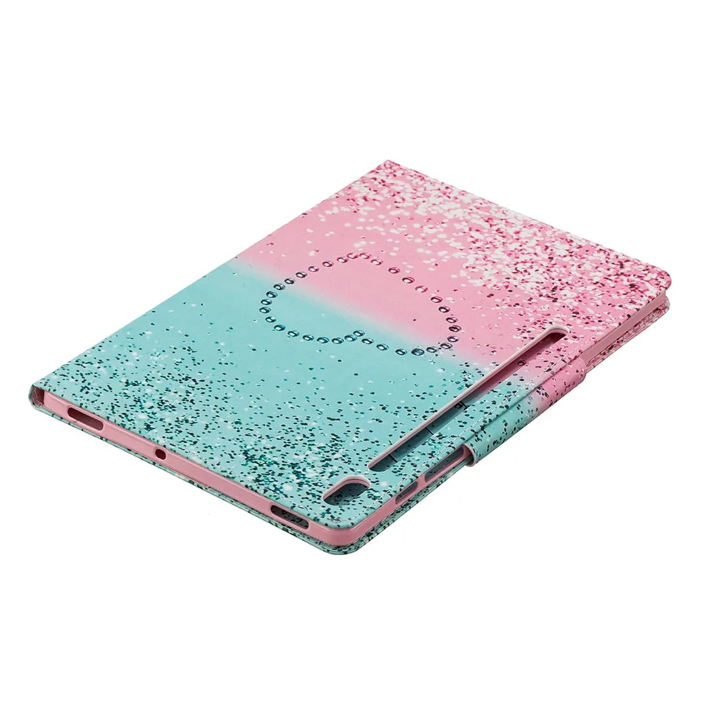 Кожаный чехол-подставка с принтом для samsung Galaxy Tab S6, 10,5 дюймов, SM-T860, SM-T865,, чехол для планшета, умный чехол с функцией автоматического сна