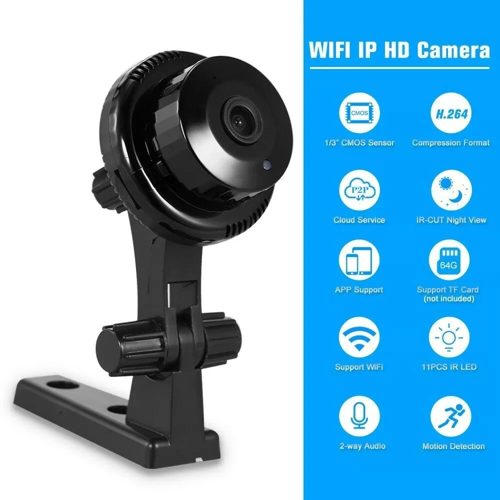 HD мини cctv камера ночного видения беспроводная wifi ip камера наблюдения wifi