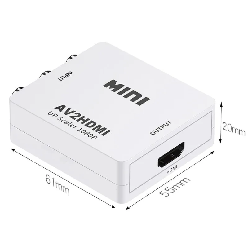 RCA AV в HDMI конвертер 1080P Композитный CVBS AV T карты памяти