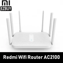 Xiaomi Redmi маршрутизатор AC2100 2033 Мбит/с 2,4G 5G двухдиапазонный беспроводной маршрутизатор 6* антенны с высоким коэффициентом усиления 128 МБ OpenWRT WiFi маршрутизатор