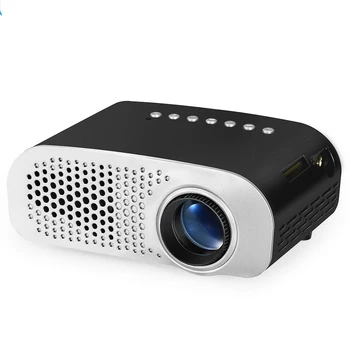 

GP802A LED Projector Dual HDMI Interface Black US Standard Mini Portable Smart HD video Projector Home school Media Player