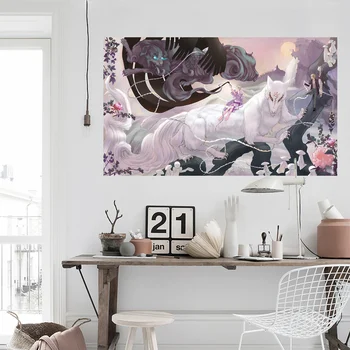 

[Self-Adhesive] 3D Natsume 605 Japan Anime Wall Stickers Mural Decal Wall Murals AJ WALLPAPER Belly