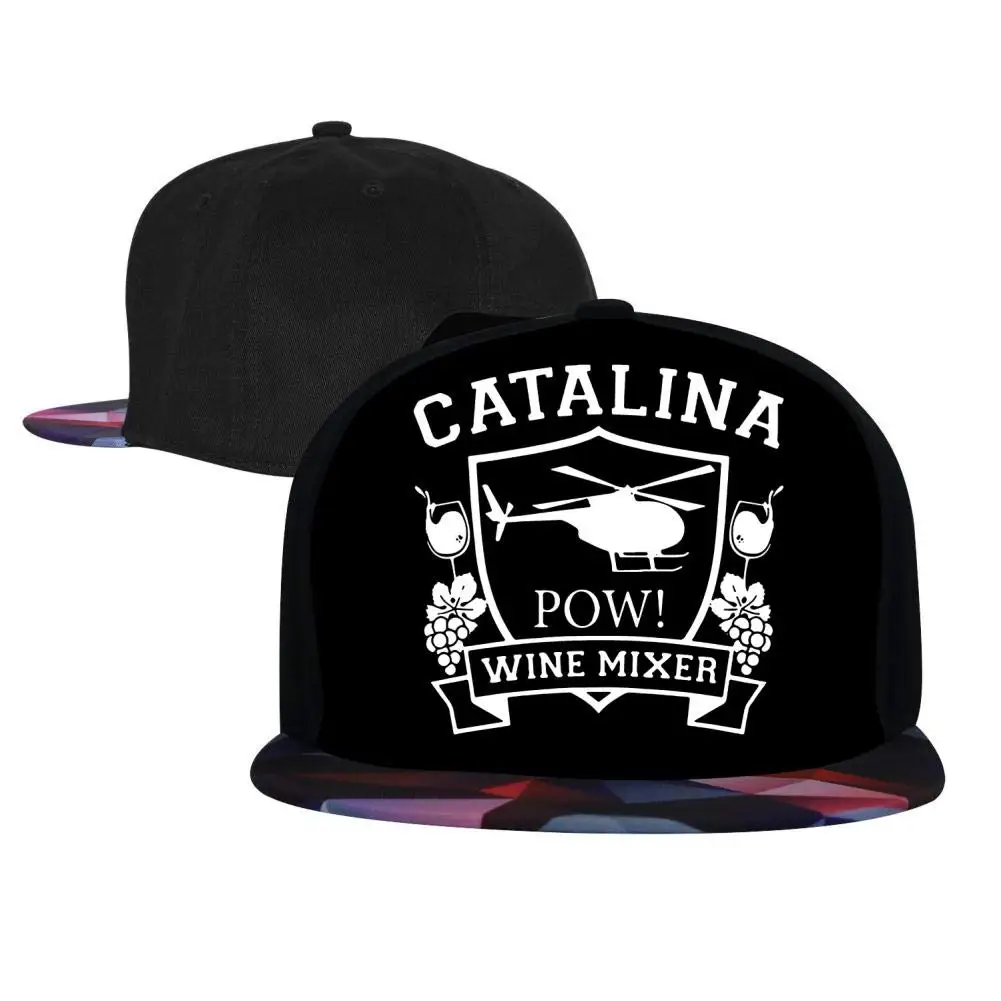 Adjustable Hip Hop Flat-Mouthed Baseball Caps Catalina Wine Mixer Mens and Womens Trucker Hats 
