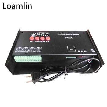 

SD Card RGB Led Controller T-4000AC 4 Ports Output Full Color Programmable Controller For WS2812B WS2811 Led Strip Lights
