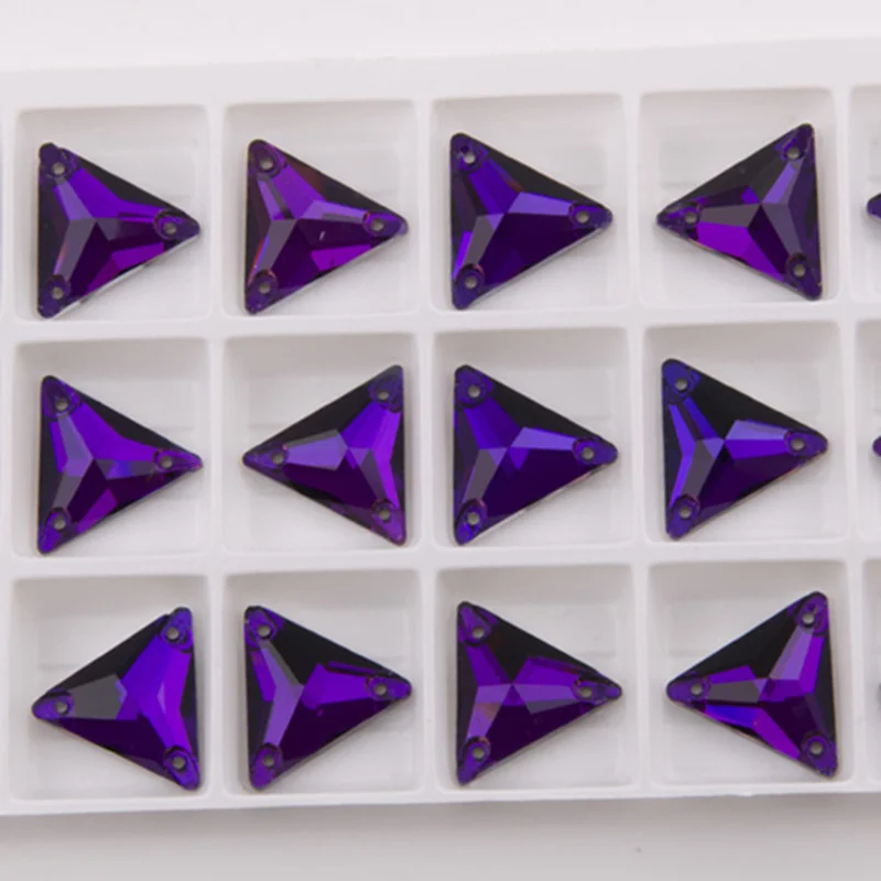 YANRUO 3270 Triangle All Color Sew On Stones Glass Crystals Rhinestones Best Quality Gems Stones For Clothing