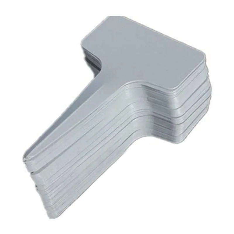 

100pcs 6 x10cm Plastic Plant T-type Tags Markers Nursery Garden Labels Blank