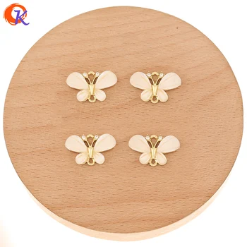 

Cordial Design 50Pcs 14*21MM Jewelry Accessories/DIY Rhinestone Charms/Butterfly Shape/Hand Made/Connectors/Earring Findings