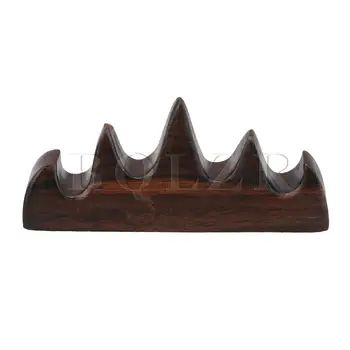 

BQLZR Mountains Shape Wooden Pen Rest Holder Stand Calligraphy Brush Pen Rack