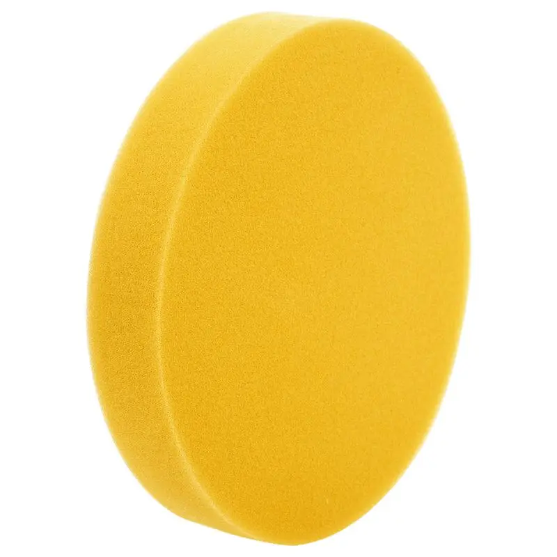 6 inch 150mm Soft Flat Sponge Buffer Polishing Pad Kit For Auto Car Polisher Color:Yellow