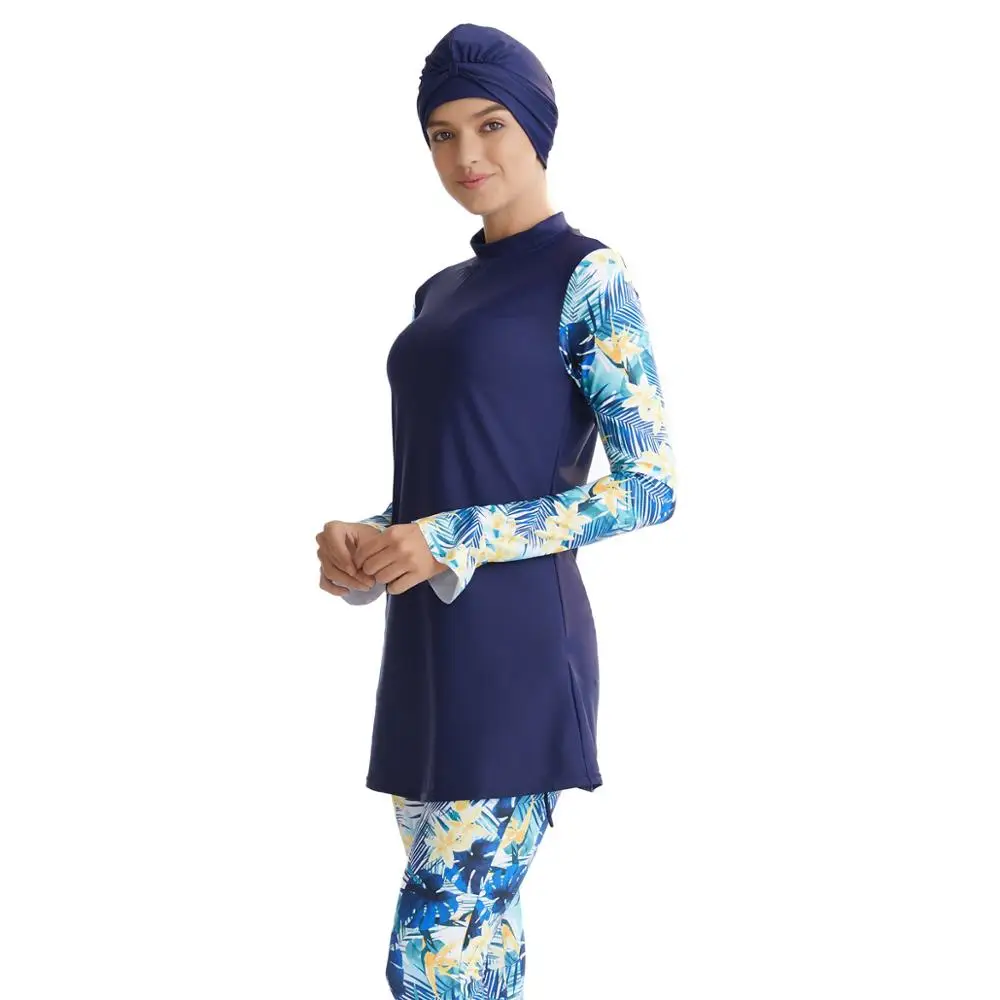 Большие размеры мусульманский для плавания одежда Burkinis купальный костюм пляжный купальный костюм полный охват Мусульманский купальник для мусульман женщин скромный хиджаб
