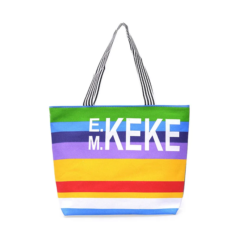 Fashion Folding Women Big Size Handbag Tote Ladies Casual Flower Printing Canvas Graffiti Shoulder Bag Beach Bolsa Feminina