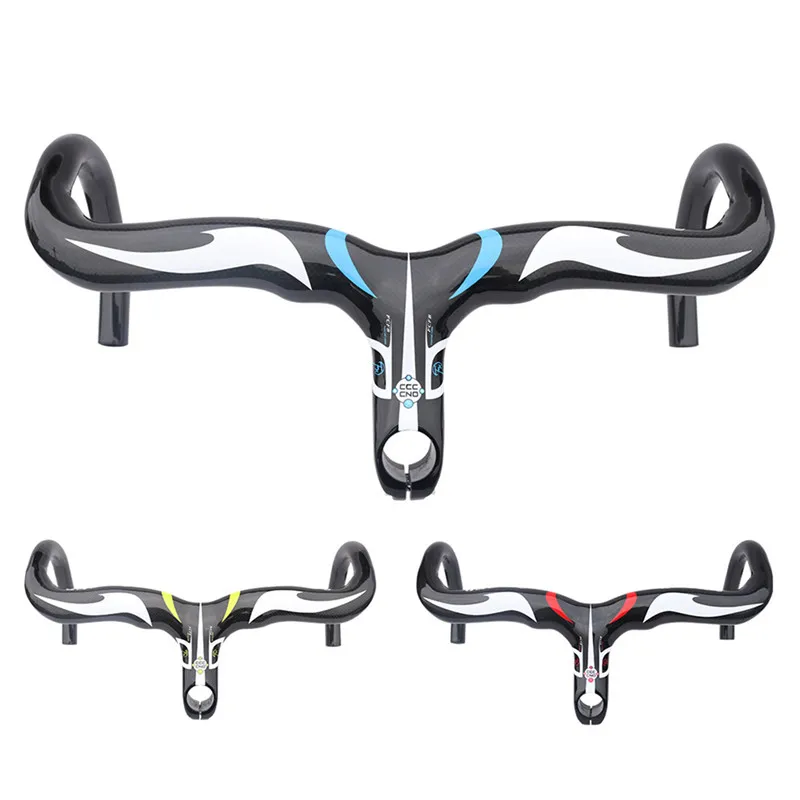 

Road Cycling Bicycle Handlebar Carbon Bike Parts FW Full Carbon Fiber T700 Reduce resistance Drop Handle Bars Stem Integrative