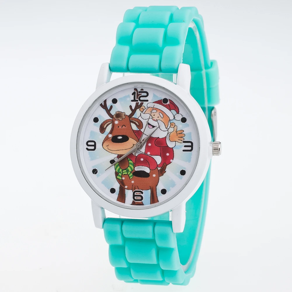 Детские Рождественские подарки часы силиконовый ремешок наручные часы мальчик цифровые спортивные водонепроницаемые Дети будильник Дата электронные часы Q - Цвет: B