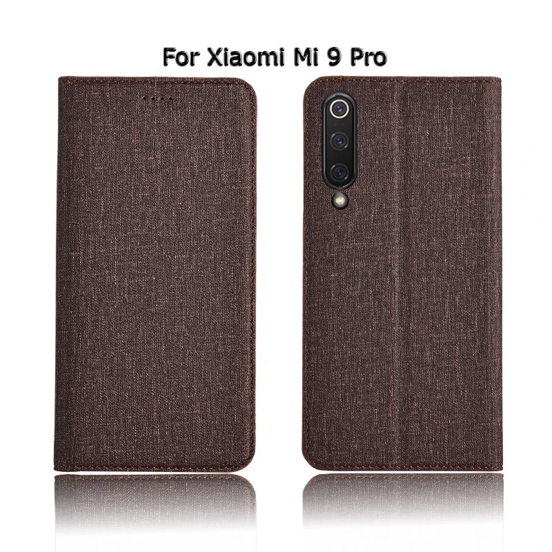 Чехол-книжка с подставкой для телефона Xiaomi mi 9 mi 9 9S Se Lite Pro, хлопковый льняной кожаный чехол для карт, чехол для Xiao mi 9 Lite Pro