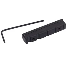 Регулируемый Pom гайка щелевая для 5 струн бас запасные части для гитары черный