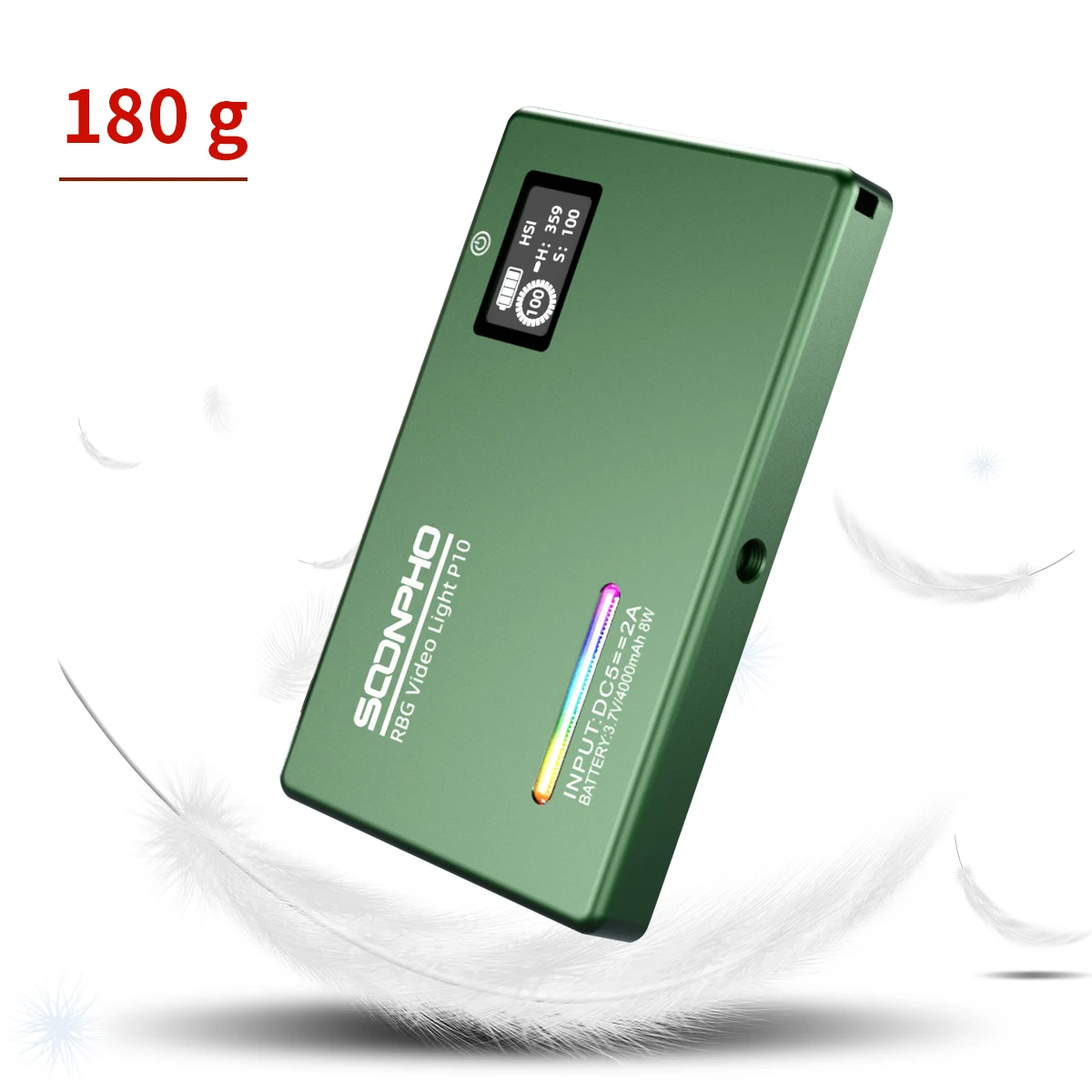 Soonpho p10 rgb painel de luz on-camera