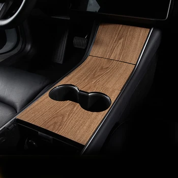 

Control Car Central Control Sticker Sticker Protector Film Wood Grain Decor