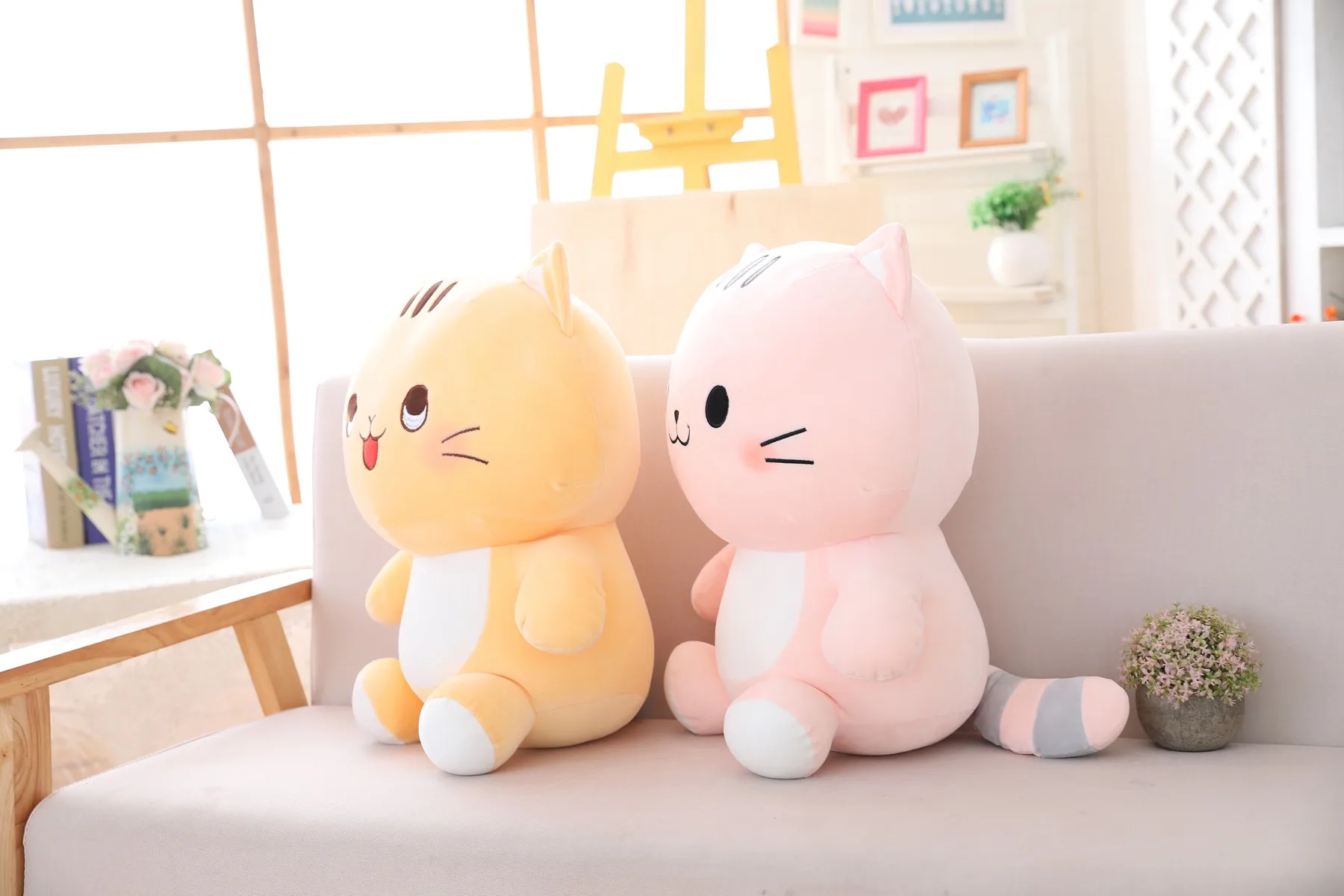 25-60 см вниз хлопок Котенок Маленький Кот кукла плюшевая игрушка Мягкое Животное Мягкая Кукла Kawaii Декор ребенок девочка Kawaii Рождество милый подарок