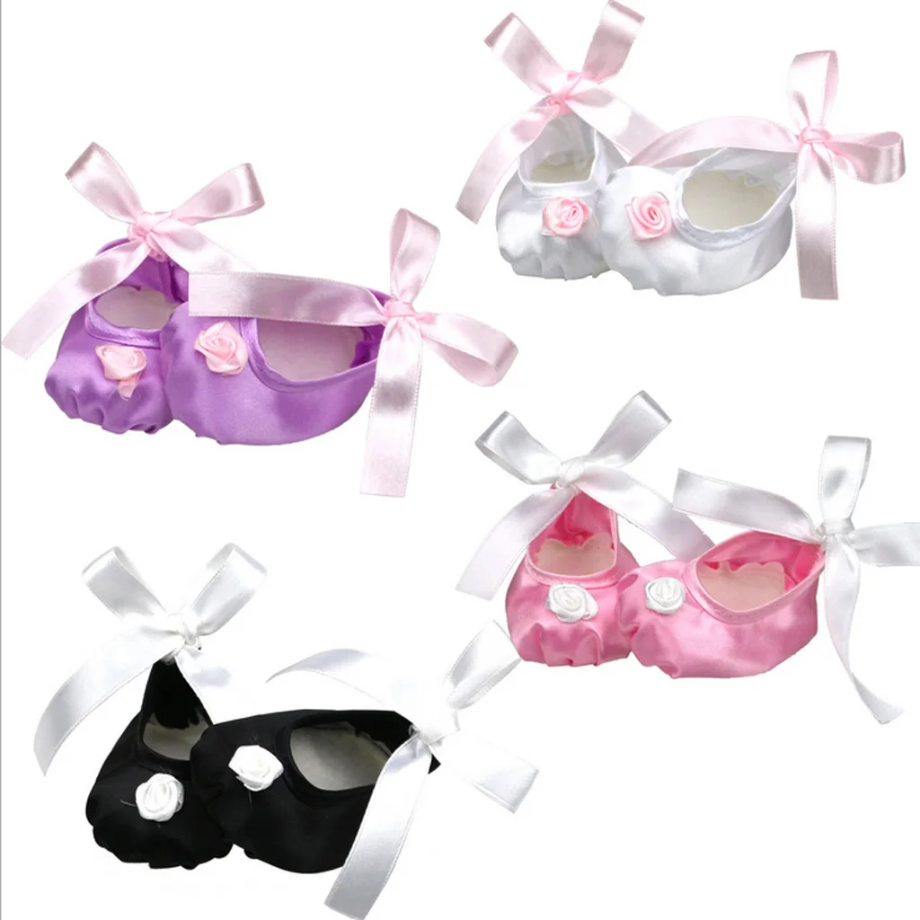 Purple Ballet Satin Slippers Dance Shoes for 18
