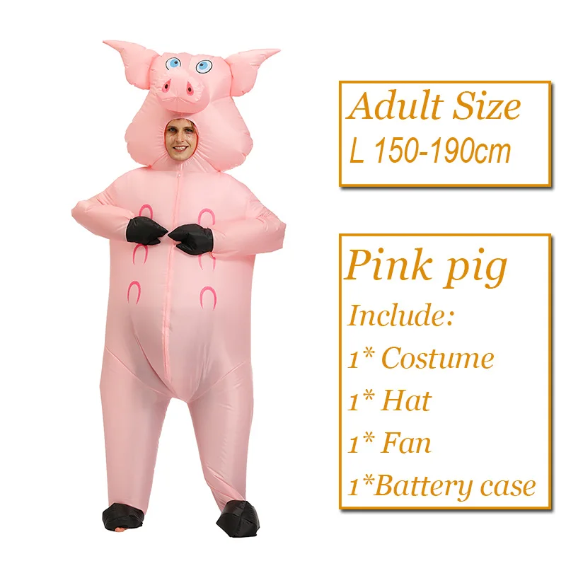 pink pig 1190 Детский Надувной Костюм с динозавром, вечерние костюмы с единорогом-инопланетянами, костюм «Единорог», маскарадный костюм на Хэллоуин для взрослых - Цвет: pink pig 1190