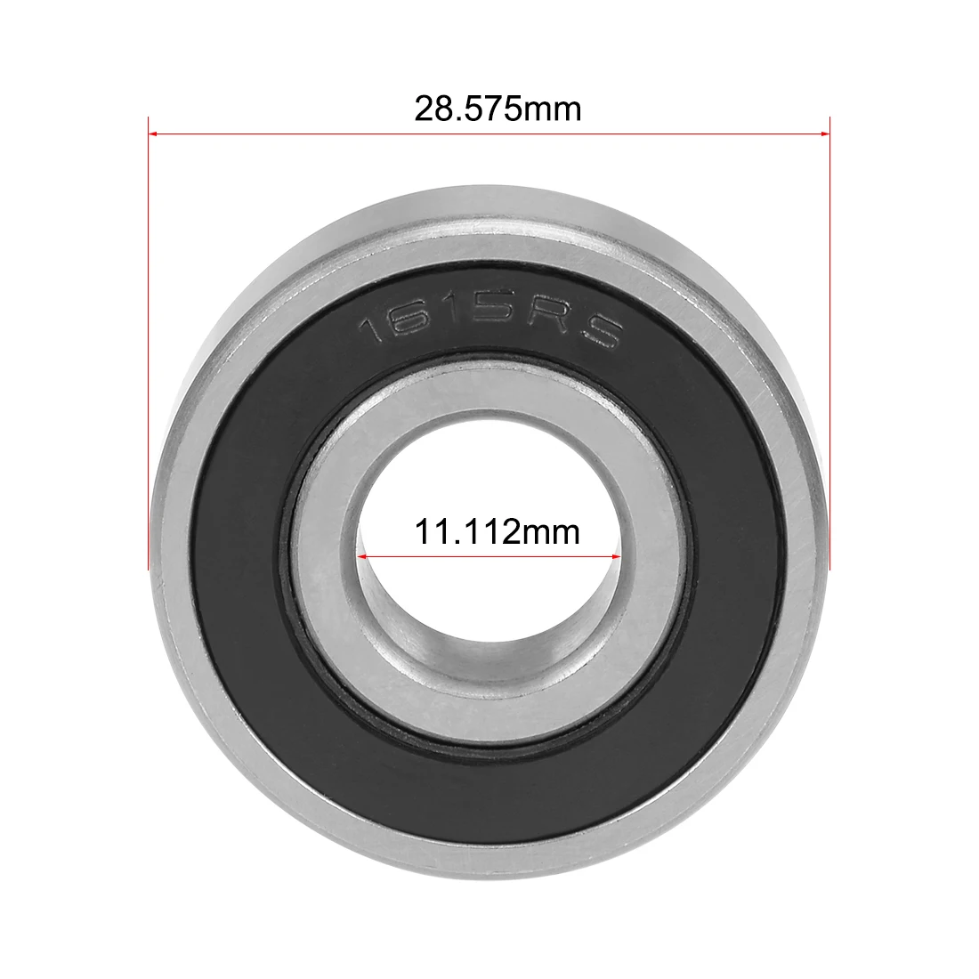 Uxcell 1615-2RS шариковый подшипник с глубоким жёлобом 7/1" x1-1/8" x3/" герметичный хром Z2 подшипники