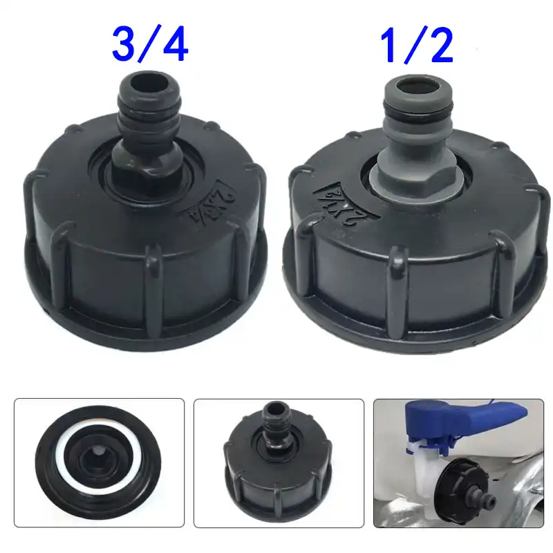 Replacement Ibc Adapter Tank Connection 60mm Coarse Thread Plastic Cap Lid
