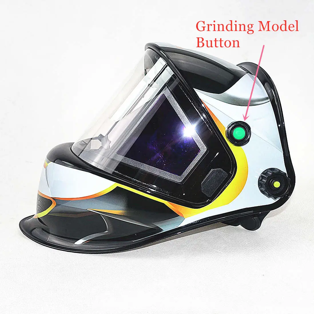 US $206.39 Auto Darkening Welding Helmet View Size 98x88mm DIN 414 5 Sensors EN379 Welding Mask