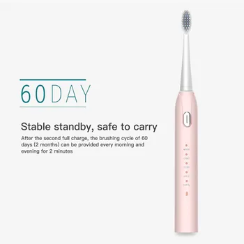

5 Models Electric Toothbrush Waterproof Automatic Sonic ToothBrush Wireless Charging with 2 Brush Heads