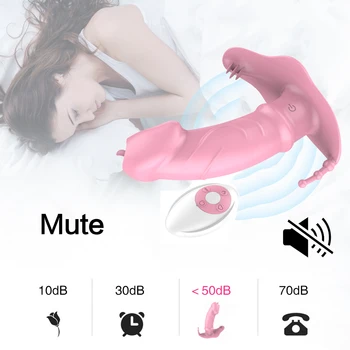 Portable Panty Dildo Vibrator Sex Toys for Woman Invisible Wear Clitoral Stimulator Wireless Remote Tongue Licking Vibrators 4