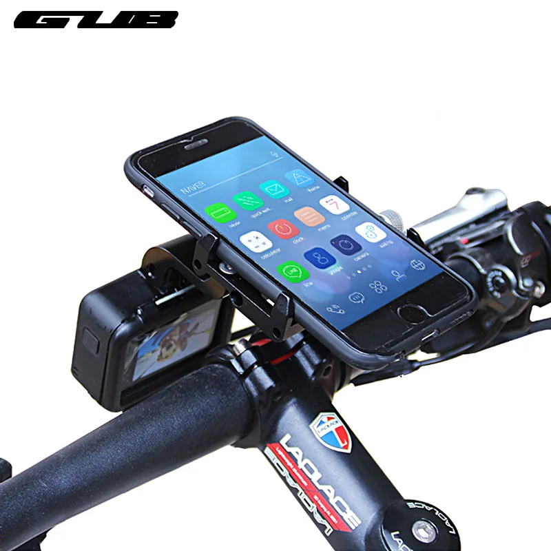 GUB G-88 Bicycle Handlebar Rack for Phone GPS Camera LED Lamp Mount Width Adjustable CNC Alloy Anodized Support Bracket