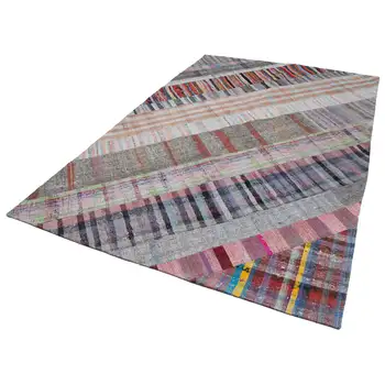 

202x304 Cm Multicolor Handmade Rugs Patchwork Rug-7x10 Ft