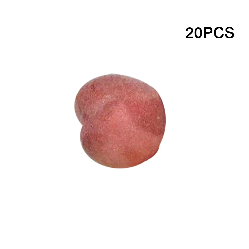 Popular 20pcs/lot Artificial Decor Fruits Bubble Mini Simulation Fruit Apple Orange lemon Set Model Crafts Festival Decor - Цвет: Peach