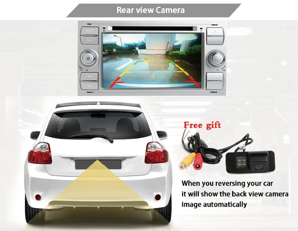 Автомобильный мультимедийный плеер Android 9 gps Авторадио 2 Din 7 дюймов для Ford Mondeo Focus Transit C-MAX S-MAX Fiesta автомобильный dvd-плеер