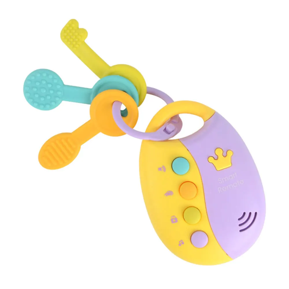 

Kids Simulation Music Car Key Toy Flash Smart Remote Control Several Car Sounds key Puzzle Toys For Children Gift