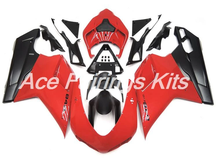 

New ABS Injection Bodywork Full Fairings kits Fit For Ducati 1098 848 1198 2007 2008 2009 2010 2011 2012 black red glossy