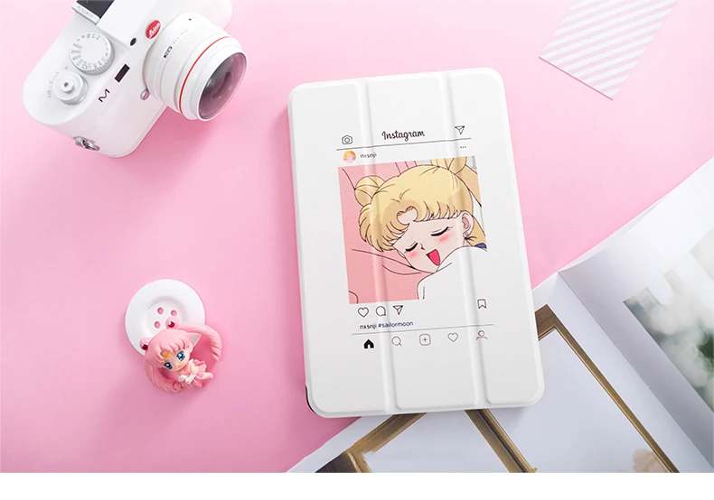 Sailormoon Чехол-книжка на магнитной застежке Чехол для iPad Pro 9,7 11 air 3 10,5 12,9 10,2 Мини-Платье на возраст 2, 3, 4, 5, планшет чехол для нового iPad 9,7