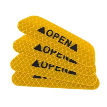 

Premium New 4 Pcs Car Door Open Reflective Stickers Outer Anti-collision Marker Trim Sticke