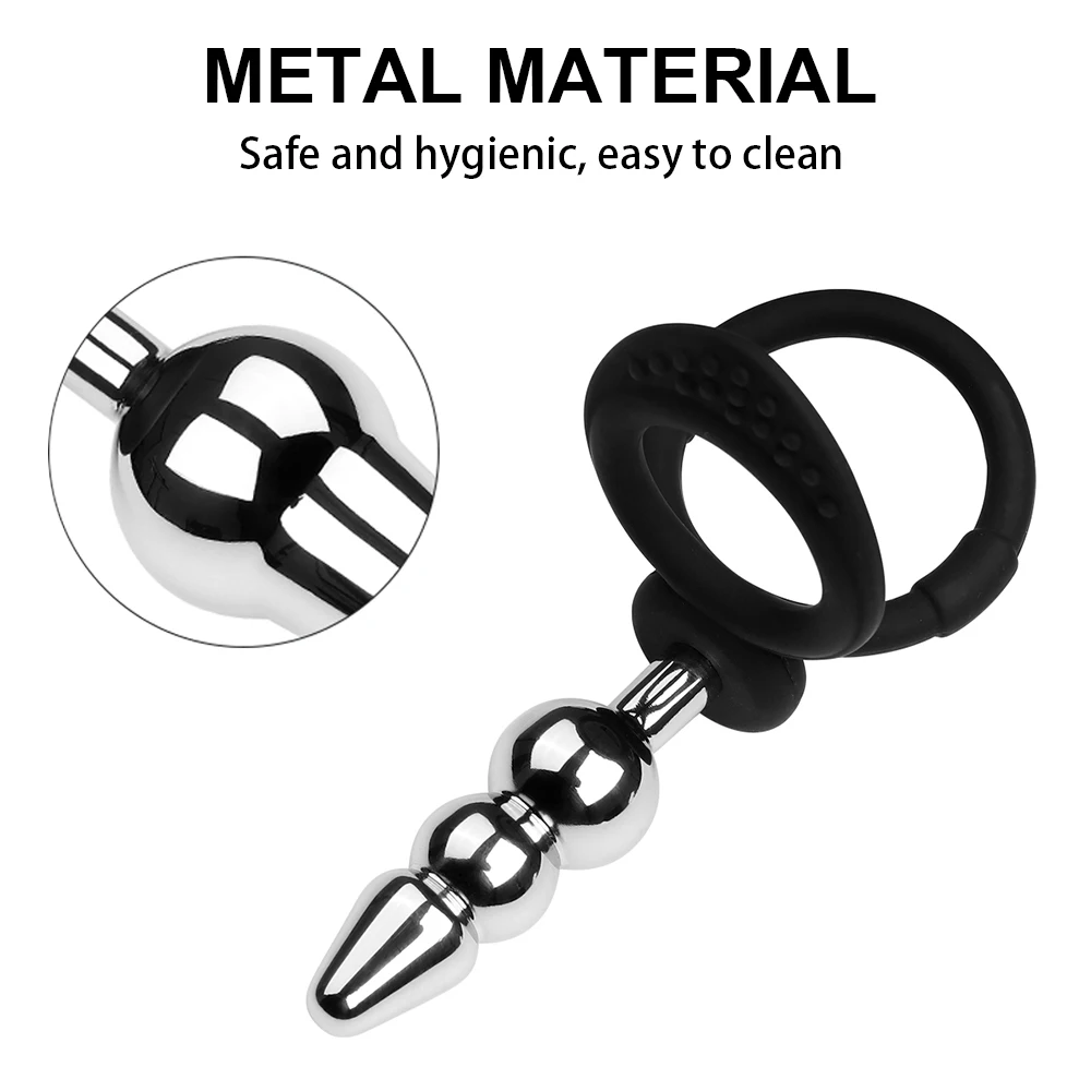 Anal Plug With Silicone Ring For Couples Double Anal Expander_voghion.com