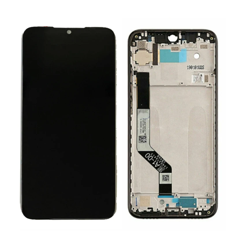 lcd with frame black Для Xiaomi Redmi Note 7 Note7 ЖК-дисплей сенсорный экран в сборе ЖК-дигитайзер Запчасти для сенсорного экрана+ 10 точечный сенсорный экран - Цвет: lcd with frame black
