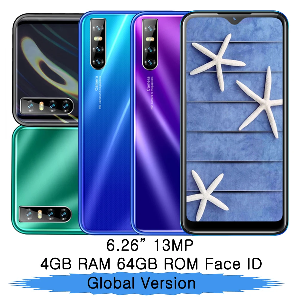 P20 Lite Originele Water Drop Scherm 4G Ram 64G Rom Quad Core Mobiele Telefoons Ontgrendeld Smartphones Gezicht Id android Celulars Telefoons