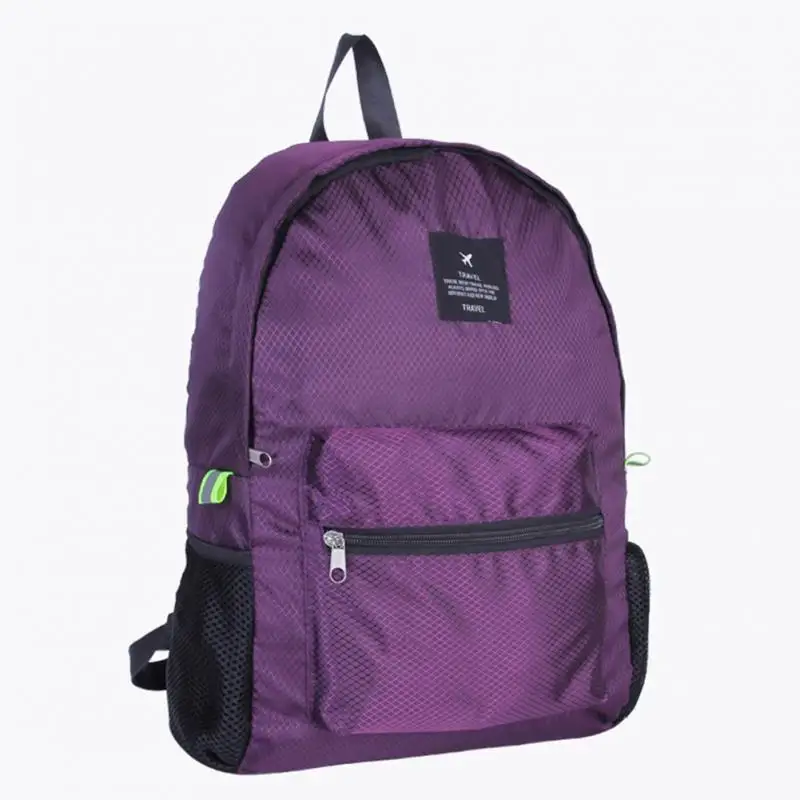 

Unisex Camping Foldable Outdoor Large Capacity Resistant Lightweight Portable Casual Adjustable Stap Nylon Backpack