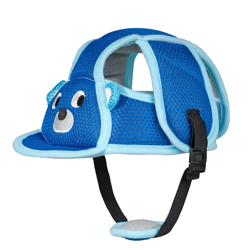 blue dog Детский защитный шлем, защита головы для детей, научитесь ходить, кепка, анти-осенняя, дышащая, Регулируемая Кепка для малышей, шапка для прогулок, верховой езды - Цвет: blue dog