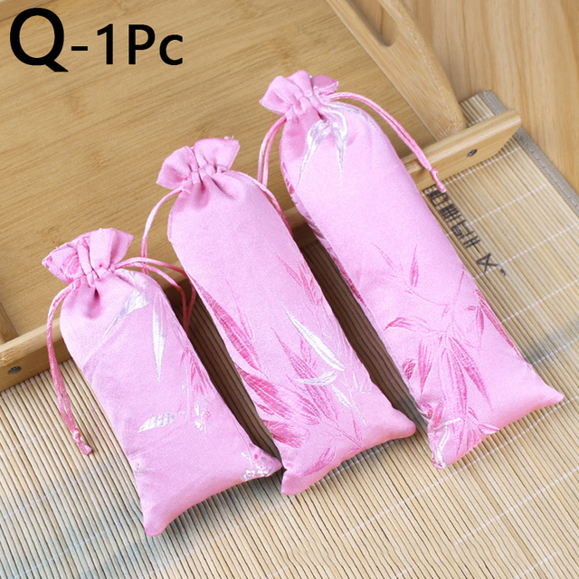 Embroidery Satin Drawstring Gift Bag Silk Jewelry Packaging Bags Christmas Wedding Gift Decor Pouches