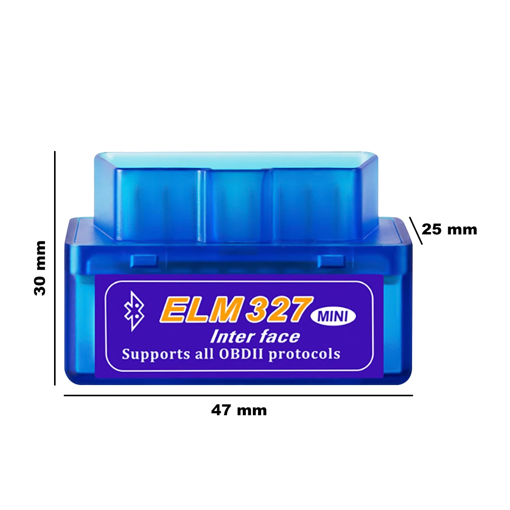 Автомобильный диагностический сканер Podofo Bluetooth V2.1 OBD2 Супер Мини ELM 327 16 контактный